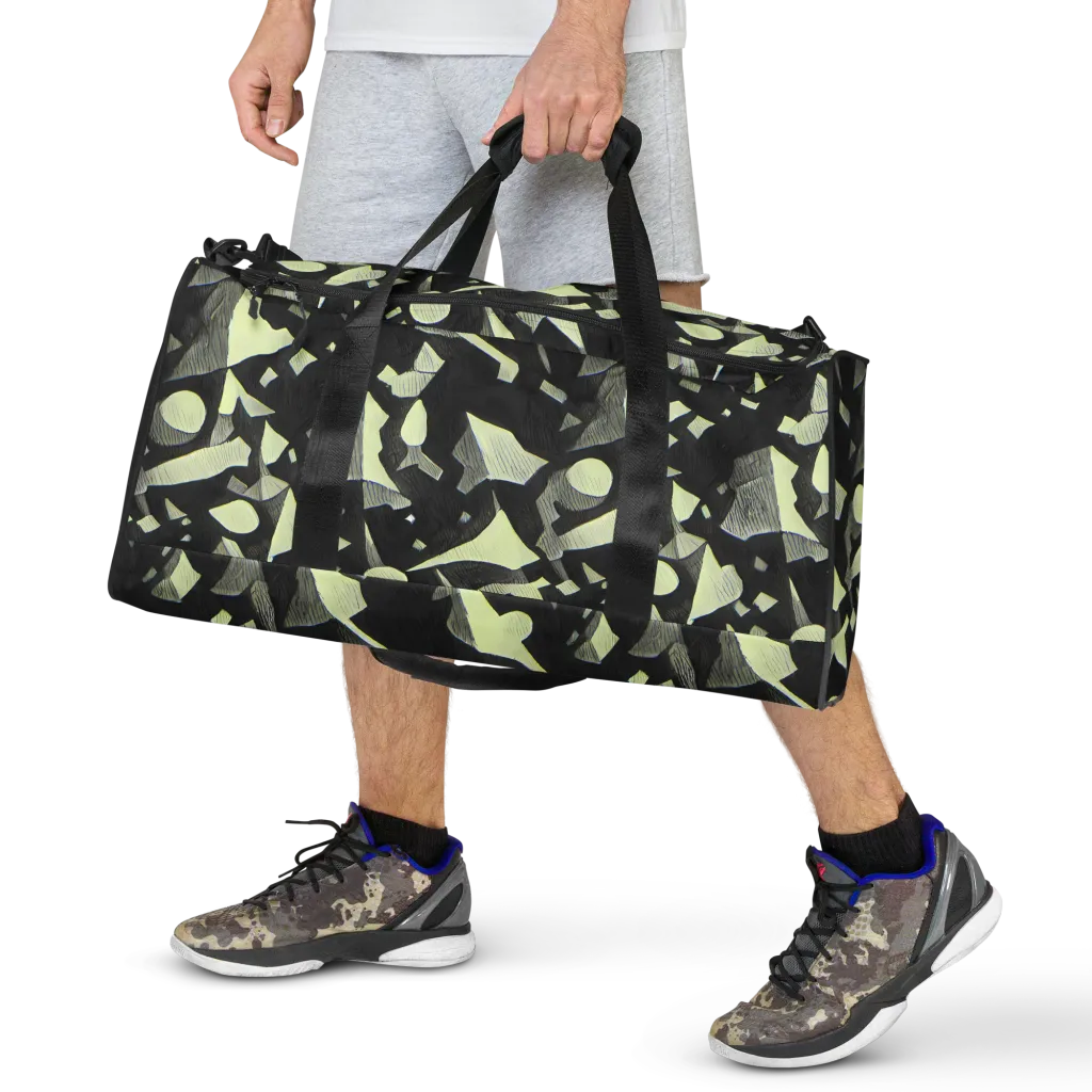 Obsidian Circuit on Duffle Bag — Front