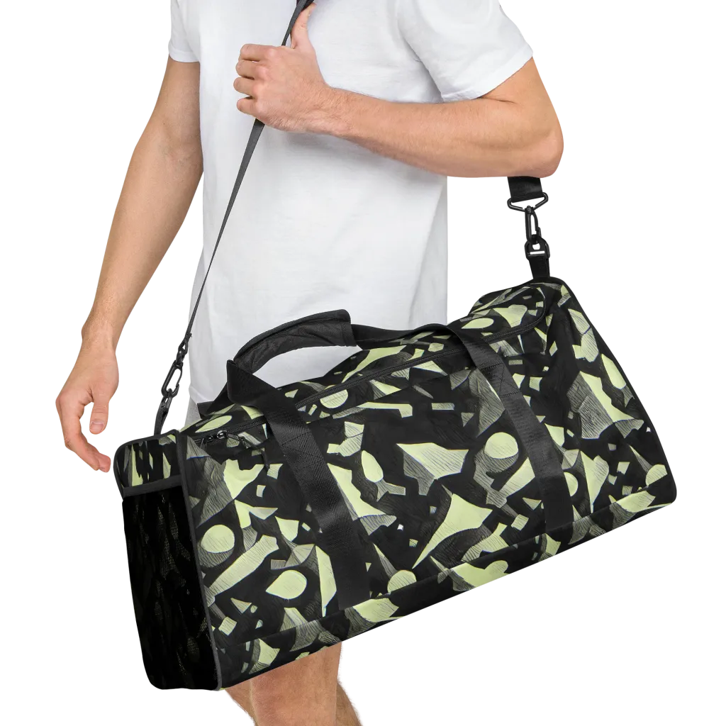 Obsidian Circuit on Duffle Bag — Right Front
