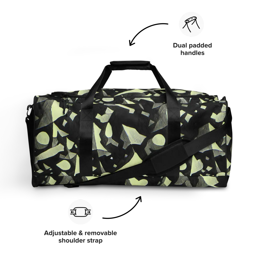 Obsidian Circuit on Duffle Bag — Front
