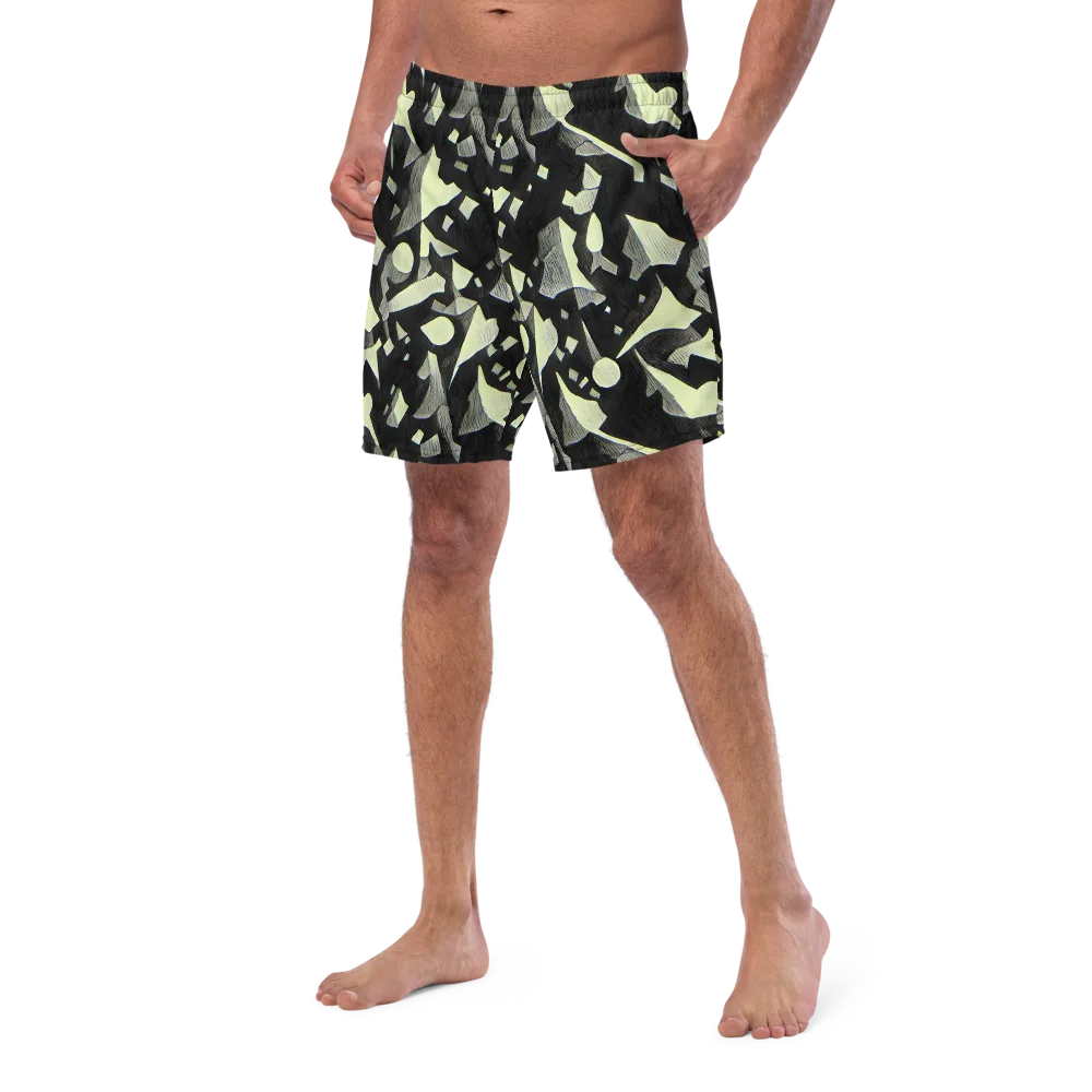 Obsidian Circuit on Swim Trunks — Left Front