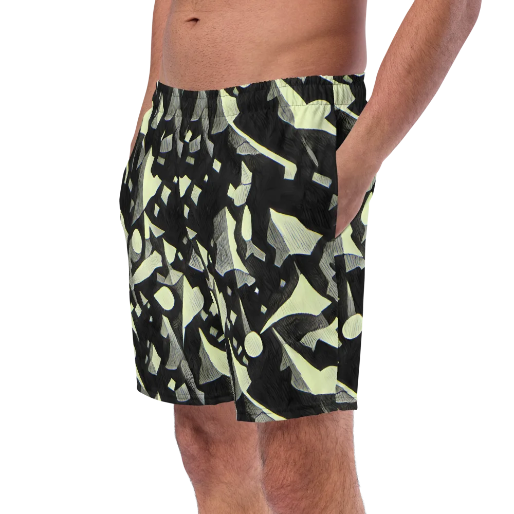 Obsidian Circuit on Swim Trunks — Left Front