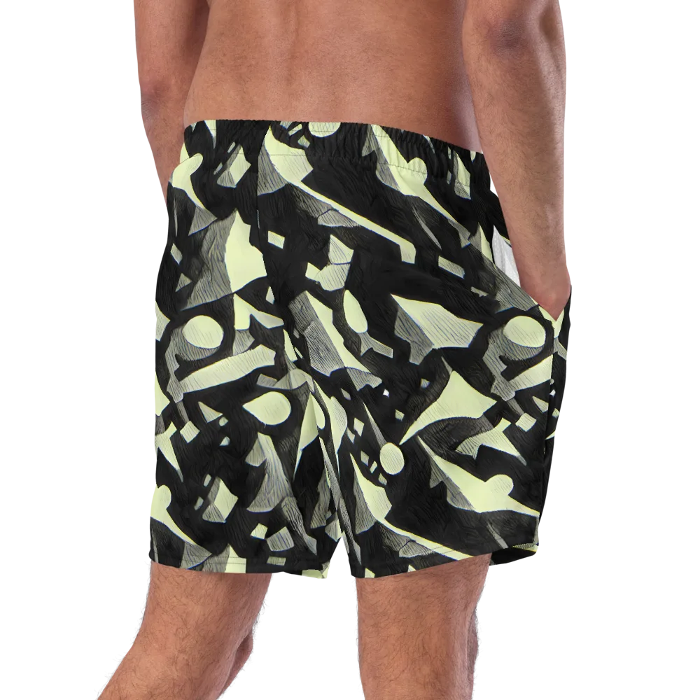 Obsidian Circuit on Swim Trunks — Right Back