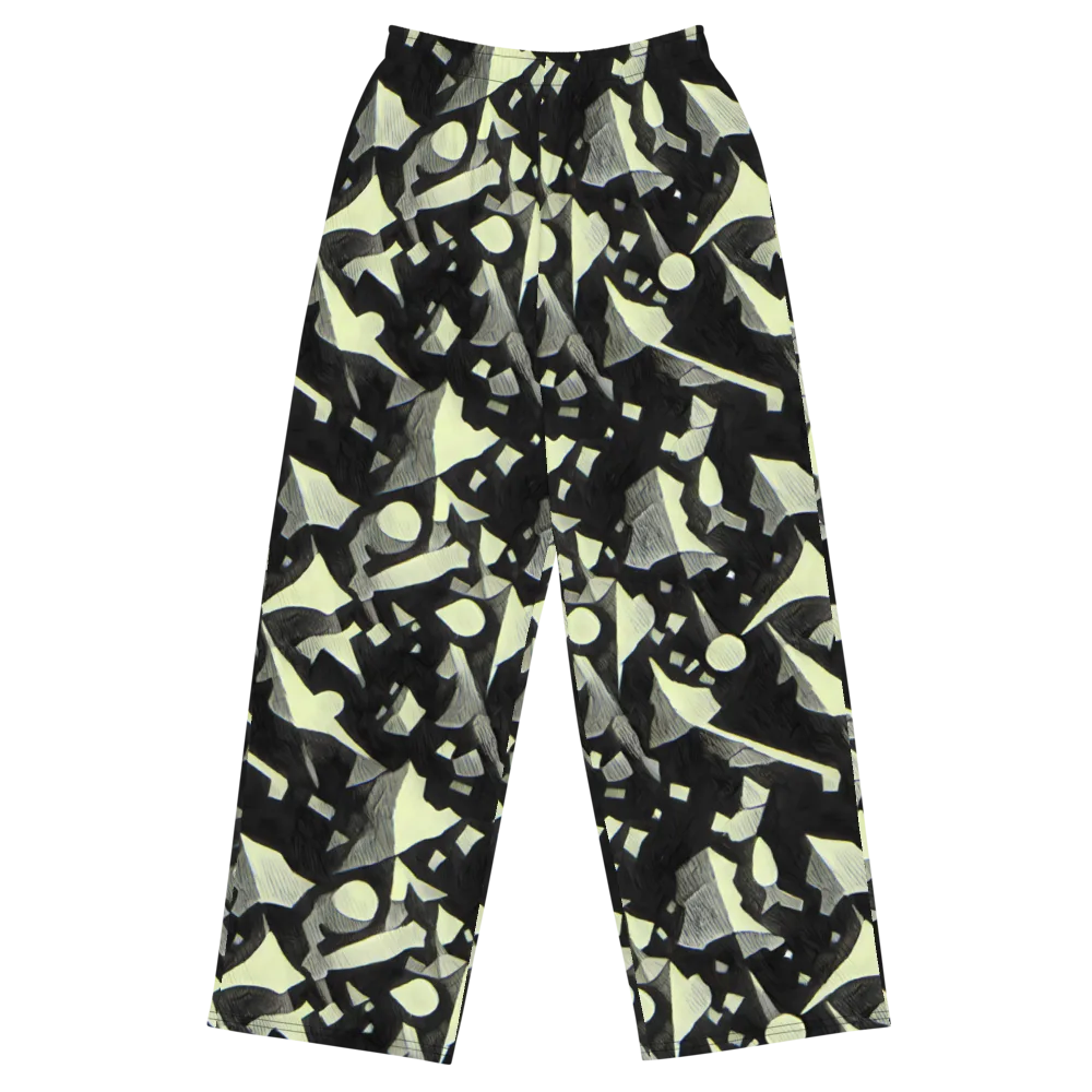 Obsidian Circuit on Wide-Leg Pants — Front