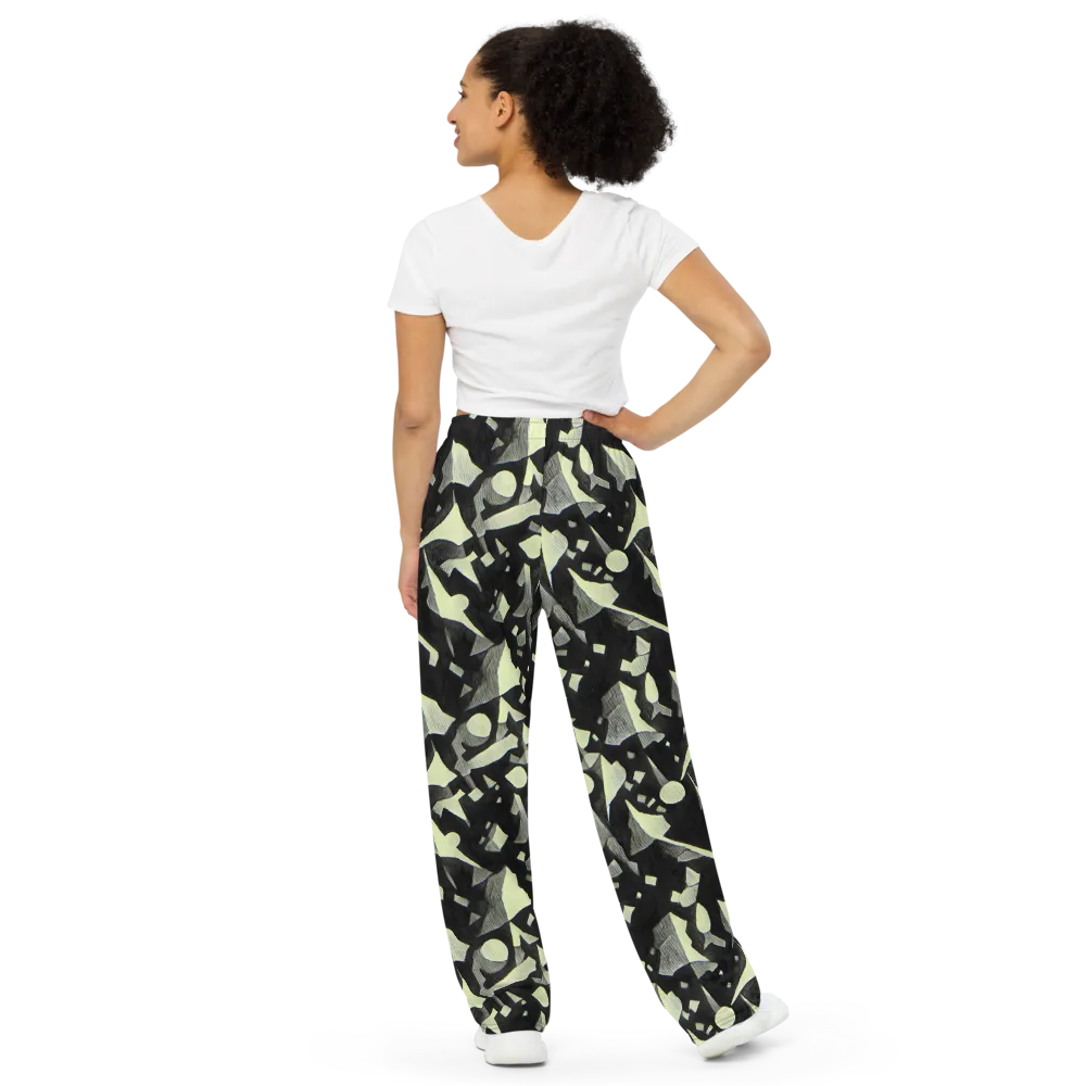 Obsidian Circuit on Wide-Leg Pants — Back