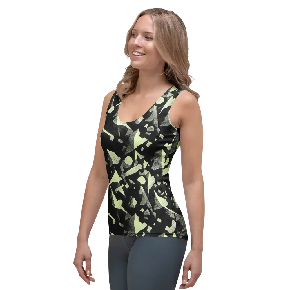 Obsidian Circuit on Women's Tank Top — Left Front