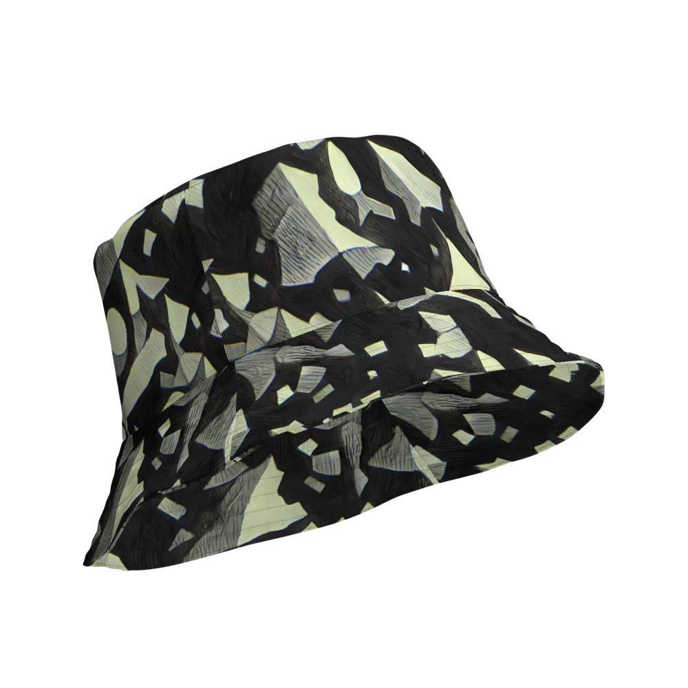 Obsidian Circuit on Reversible Bucket Hat — Product details Outside