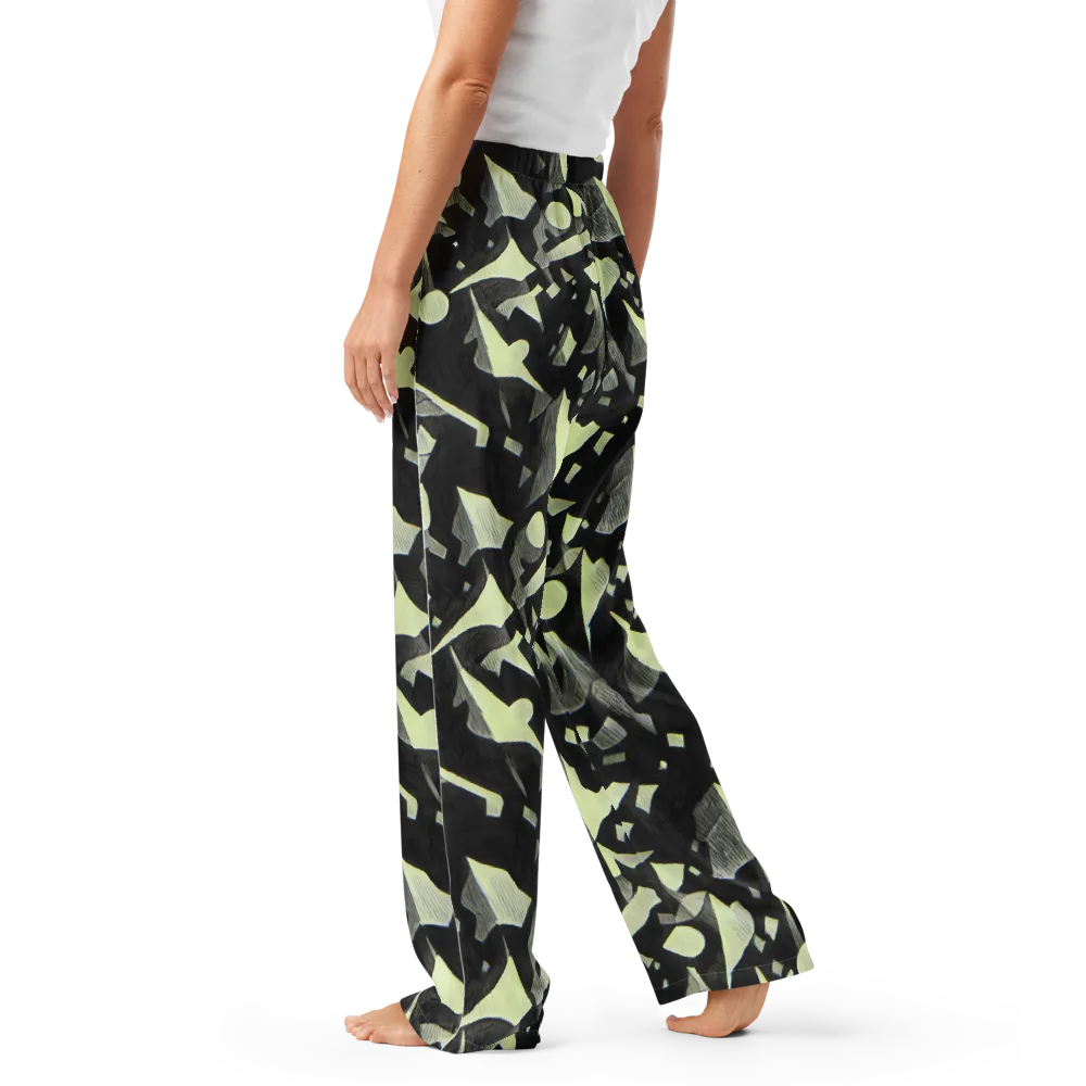 Obsidian Circuit on Women's Pajama Pants — Left