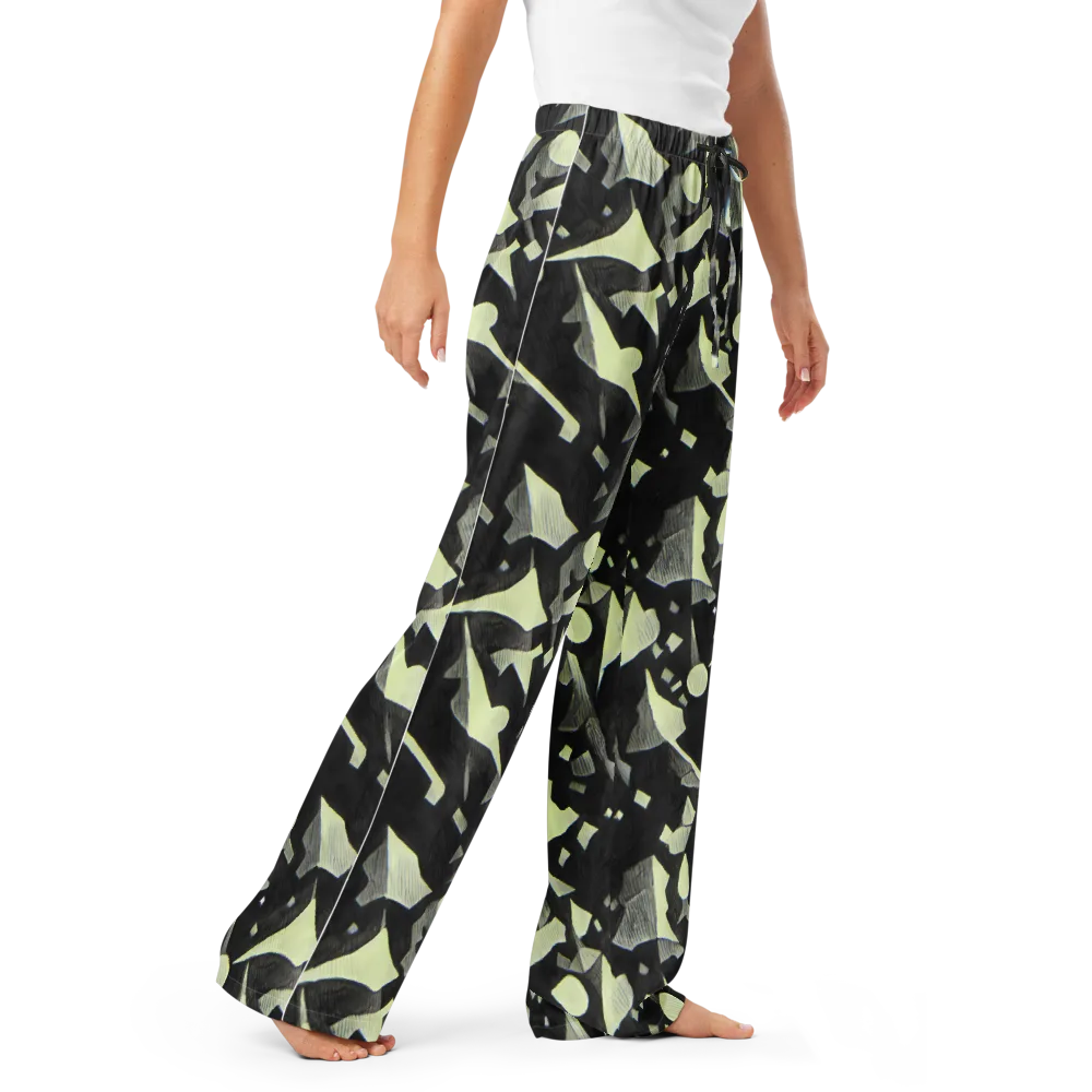Obsidian Circuit on Women's Pajama Pants — Right Front