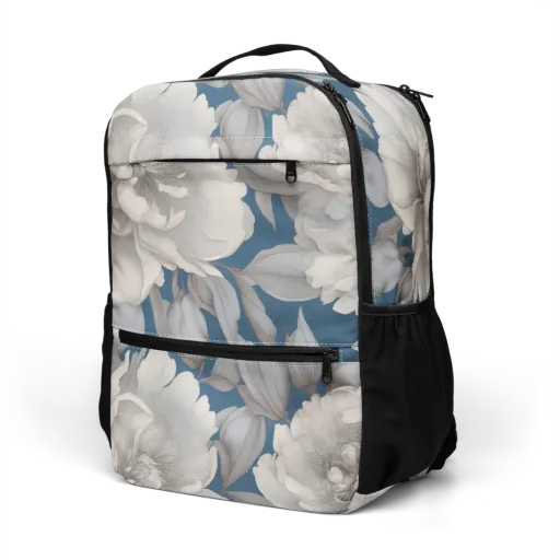 Silver Petal Tide on a Utility Backpack