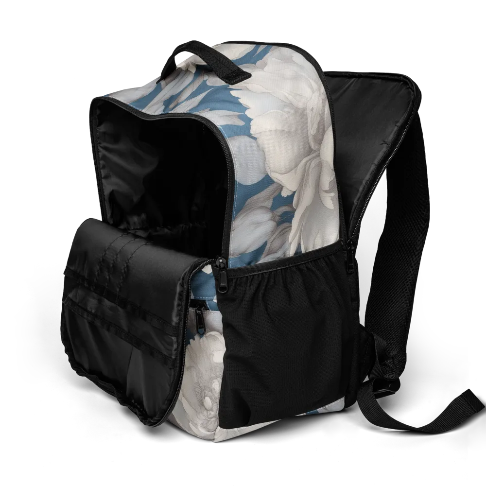 Silver Petal Tide on Utility Backpack — Product details 2