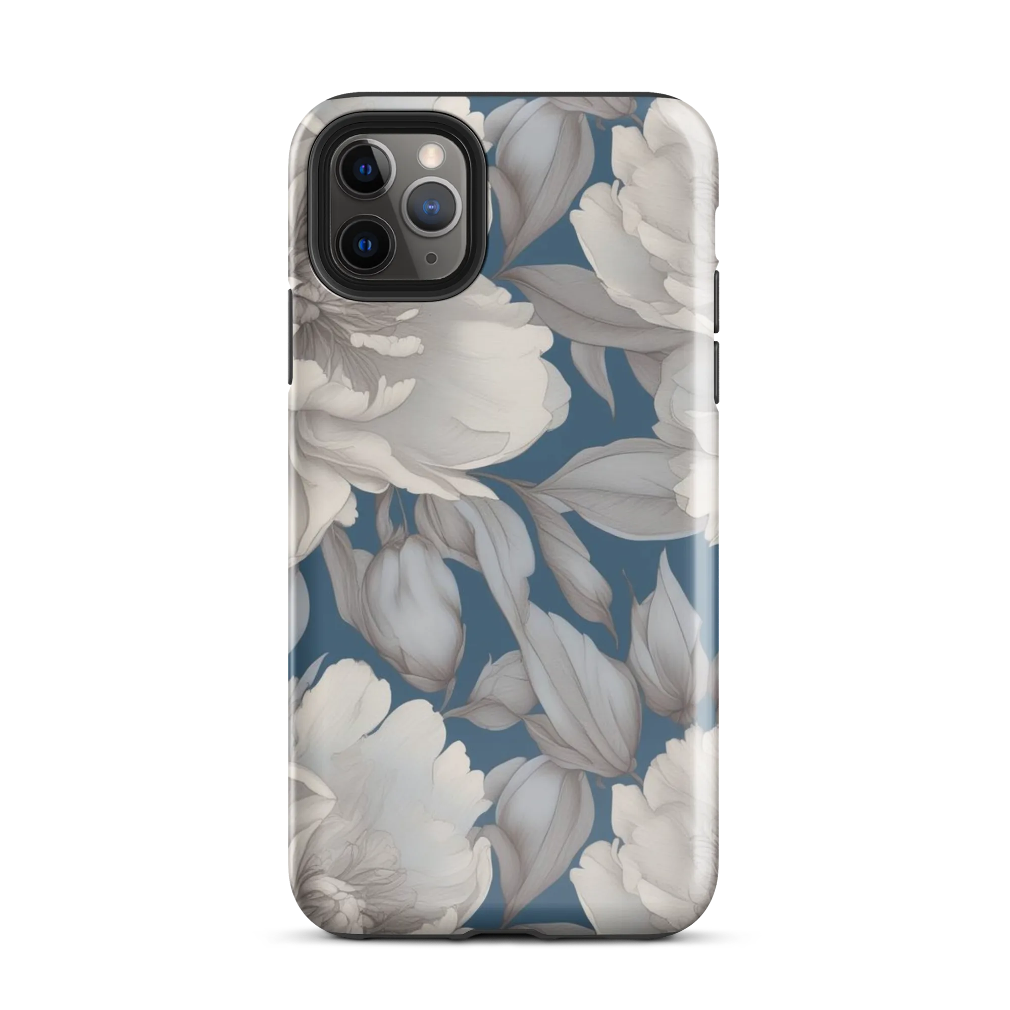 Silver Petal Tide on Tough Case for iPhone® — Front