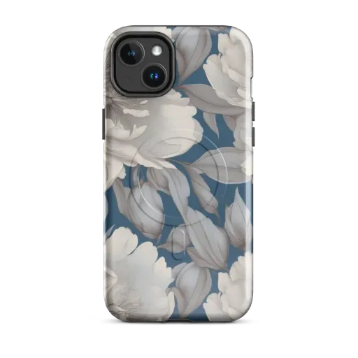 Silver Petal Tide on a MagSafe Tough Case for iPhone®