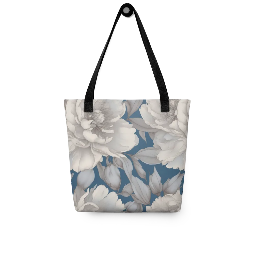Silver Petal Tide on Tote Bag — Front
