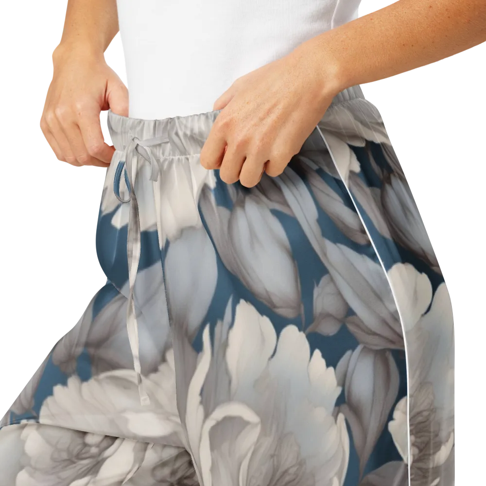 Silver Petal Tide on Women's Pajama Pants — Product details
