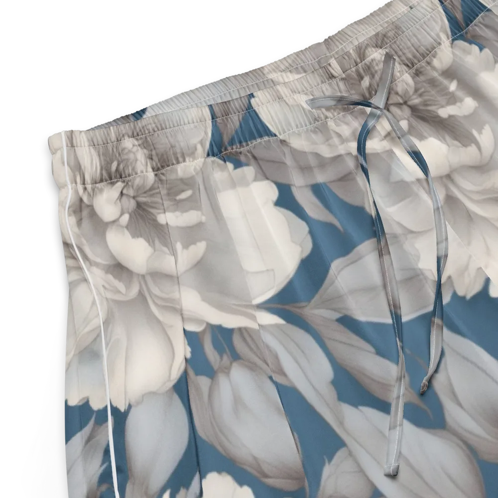 Silver Petal Tide on Women's Pajama Shorts — Product details