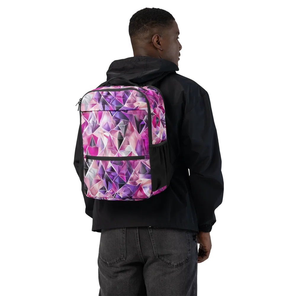 Amethyst Static on Utility Backpack — Back