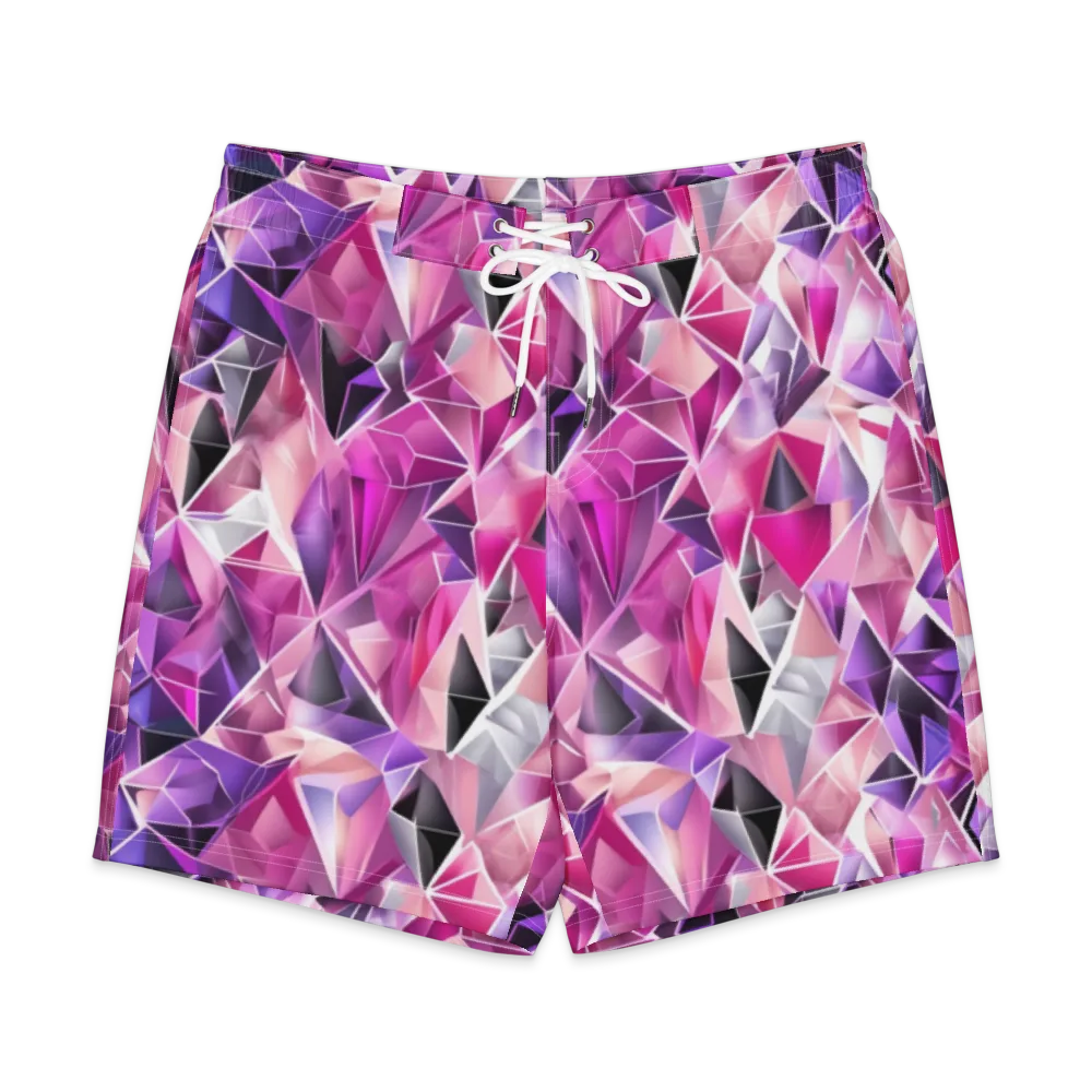 Amethyst Static on Men's Board Shorts — Front