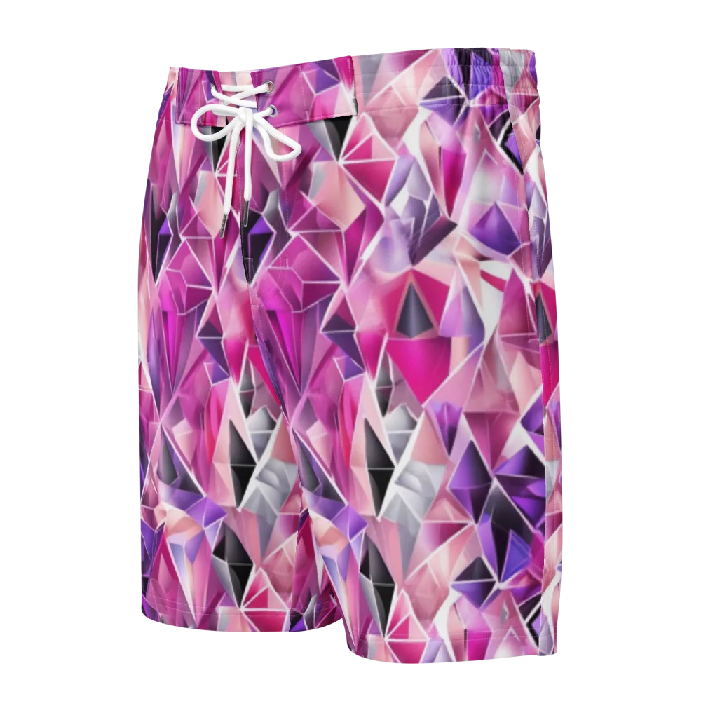 Amethyst Static on Men's Board Shorts — Front