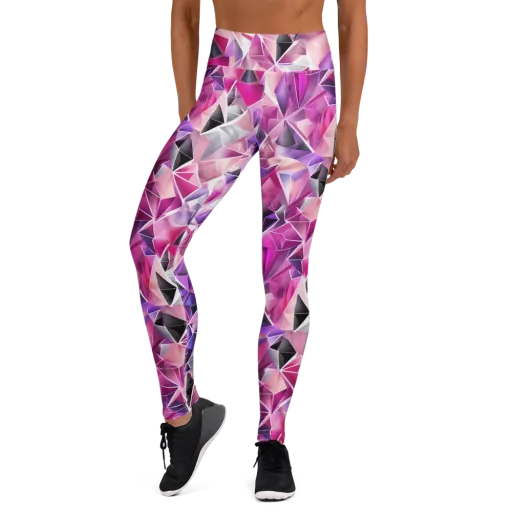 Amethyst Static on a Yoga Leggings
