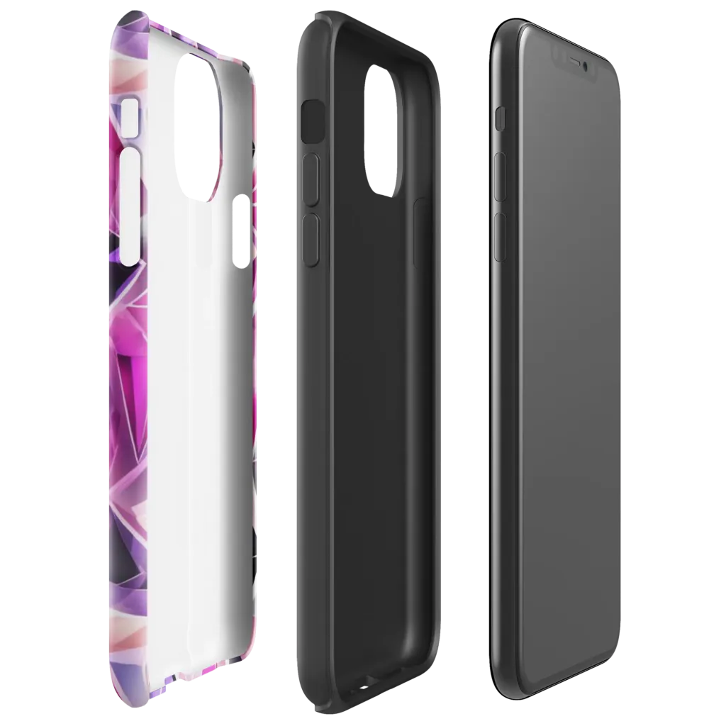 Amethyst Static on Tough Case for iPhone® — Right