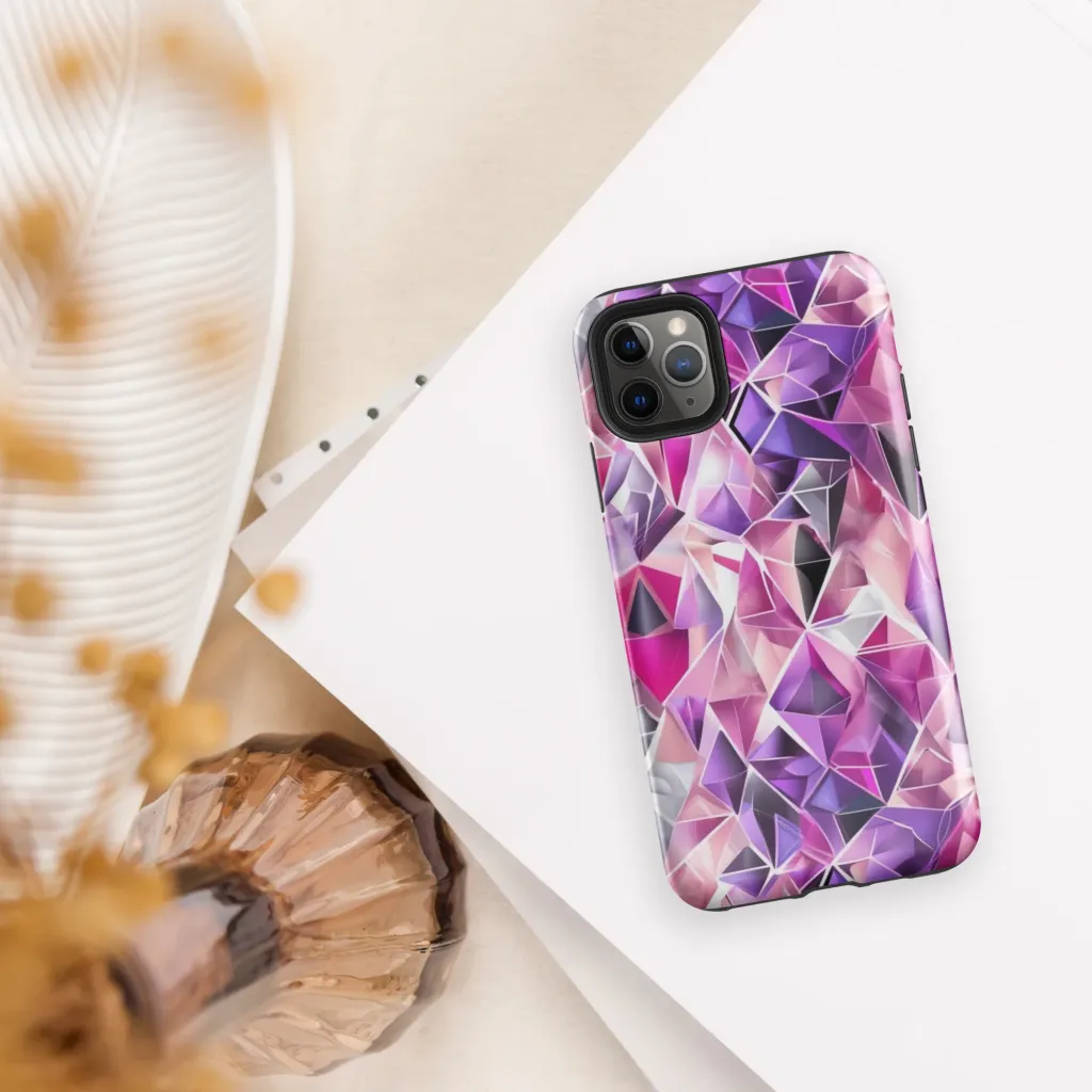 Amethyst Static on Tough Case for iPhone® — Front