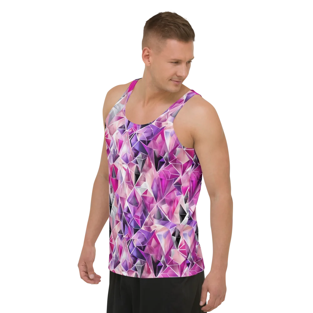 Amethyst Static on Men's Tank Top — Left Front