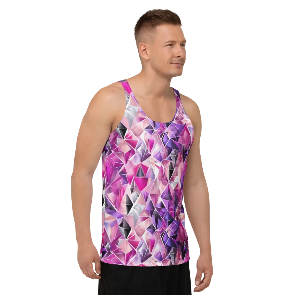 Amethyst Static on Men's Tank Top — Right Front
