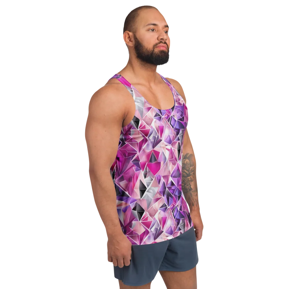 Amethyst Static on Men's Tank Top — Right Front