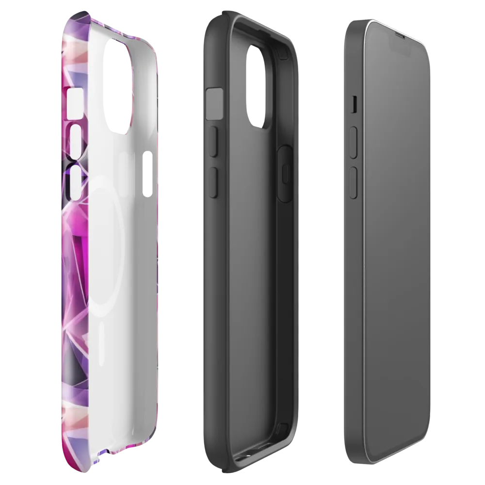Amethyst Static on MagSafe Tough Case for iPhone® — Front