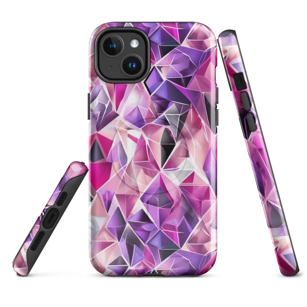 Amethyst Static on MagSafe Tough Case for iPhone® — Front
