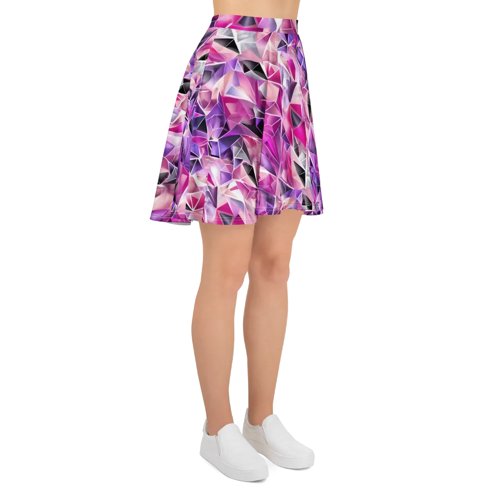 Amethyst Static on Skater Skirt — Right