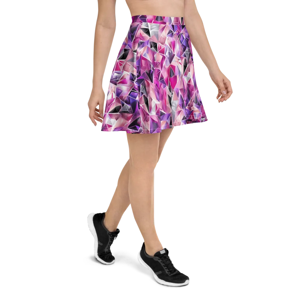 Amethyst Static on Skater Skirt — Right