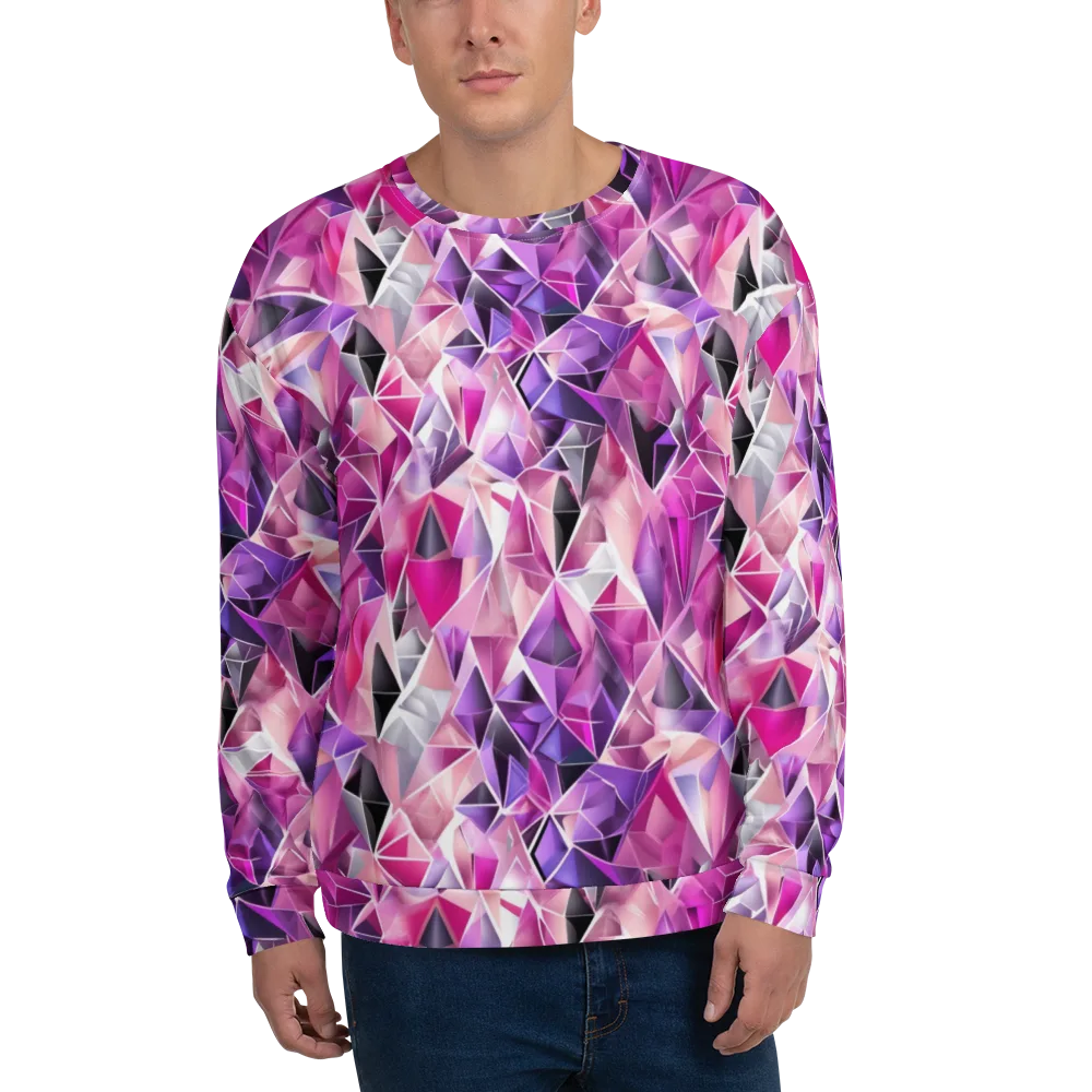 Amethyst Static on Sweatshirt — Front
