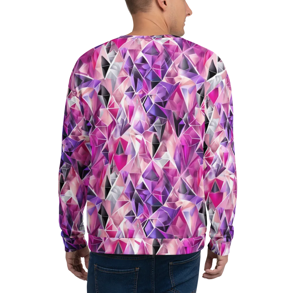 Amethyst Static on Sweatshirt — Back