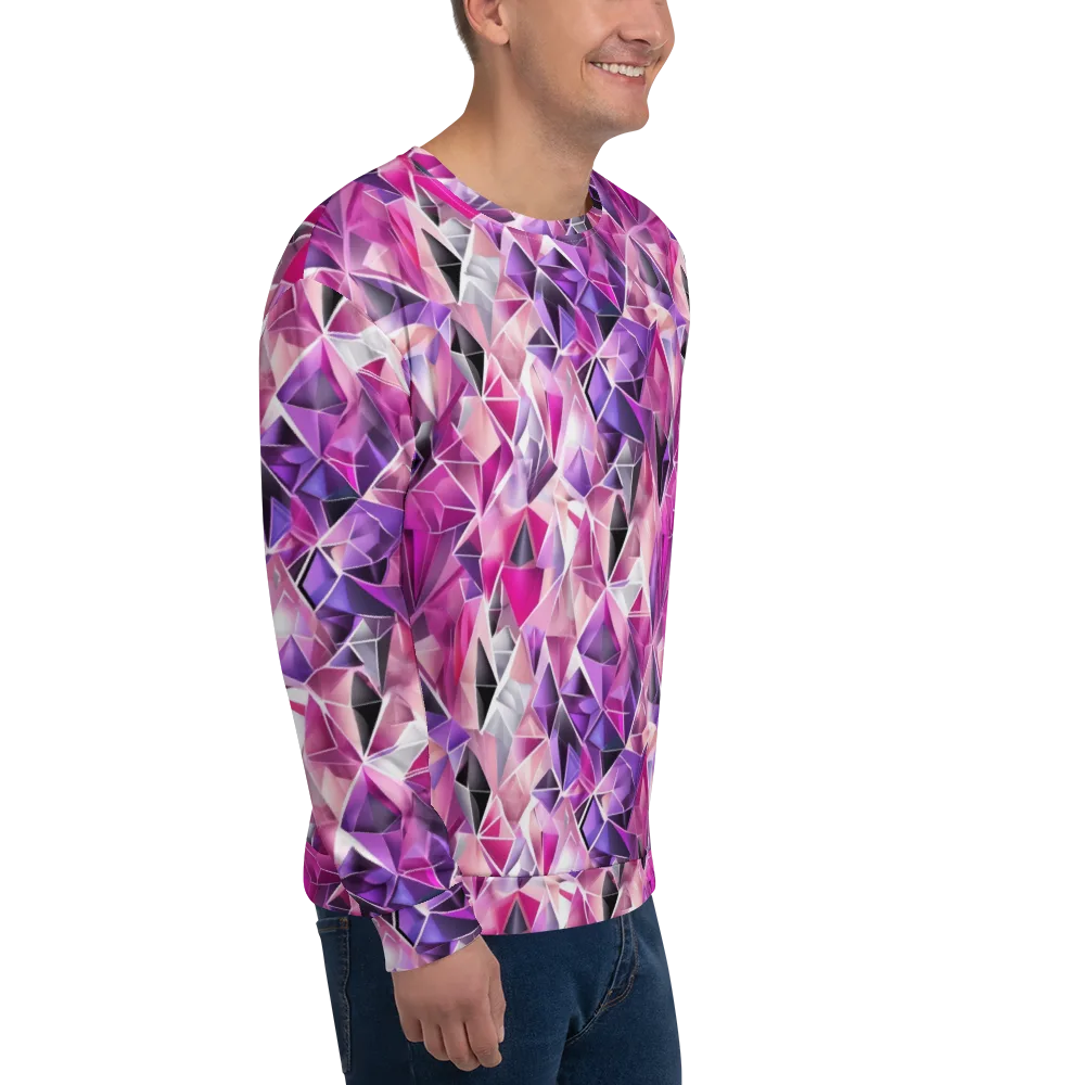 Amethyst Static on Sweatshirt — Right Front