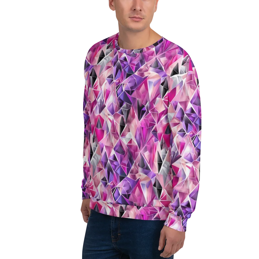 Amethyst Static on Sweatshirt — Left Front
