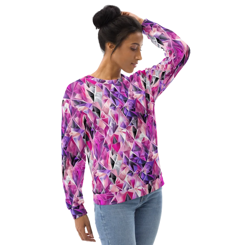 Amethyst Static on Sweatshirt — Right Front