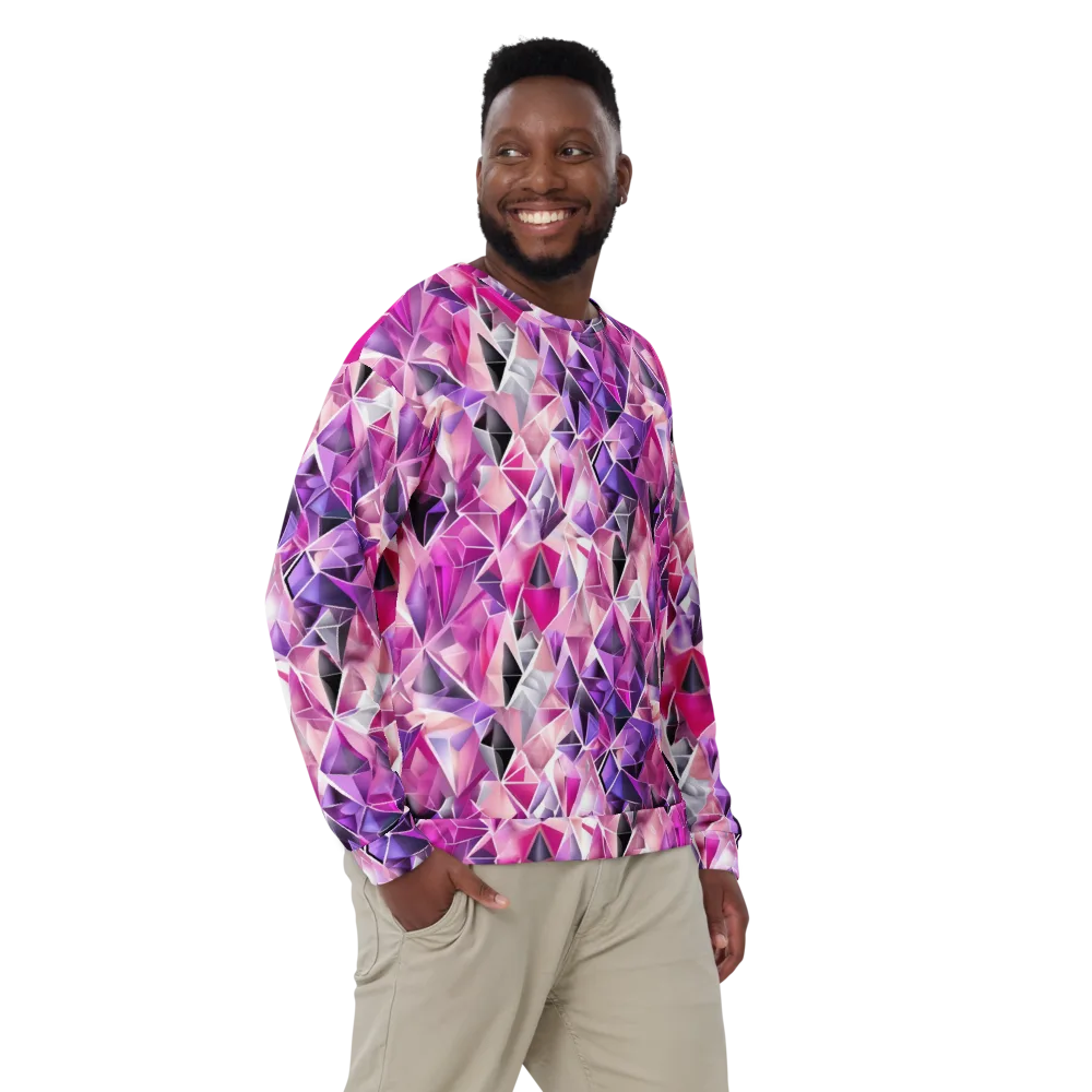 Amethyst Static on Sweatshirt — Front