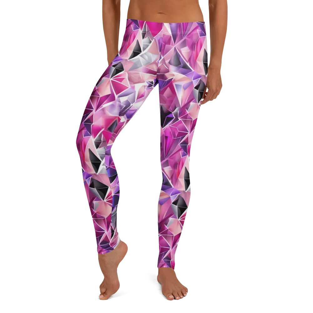 Amethyst Static on Leggings — Front