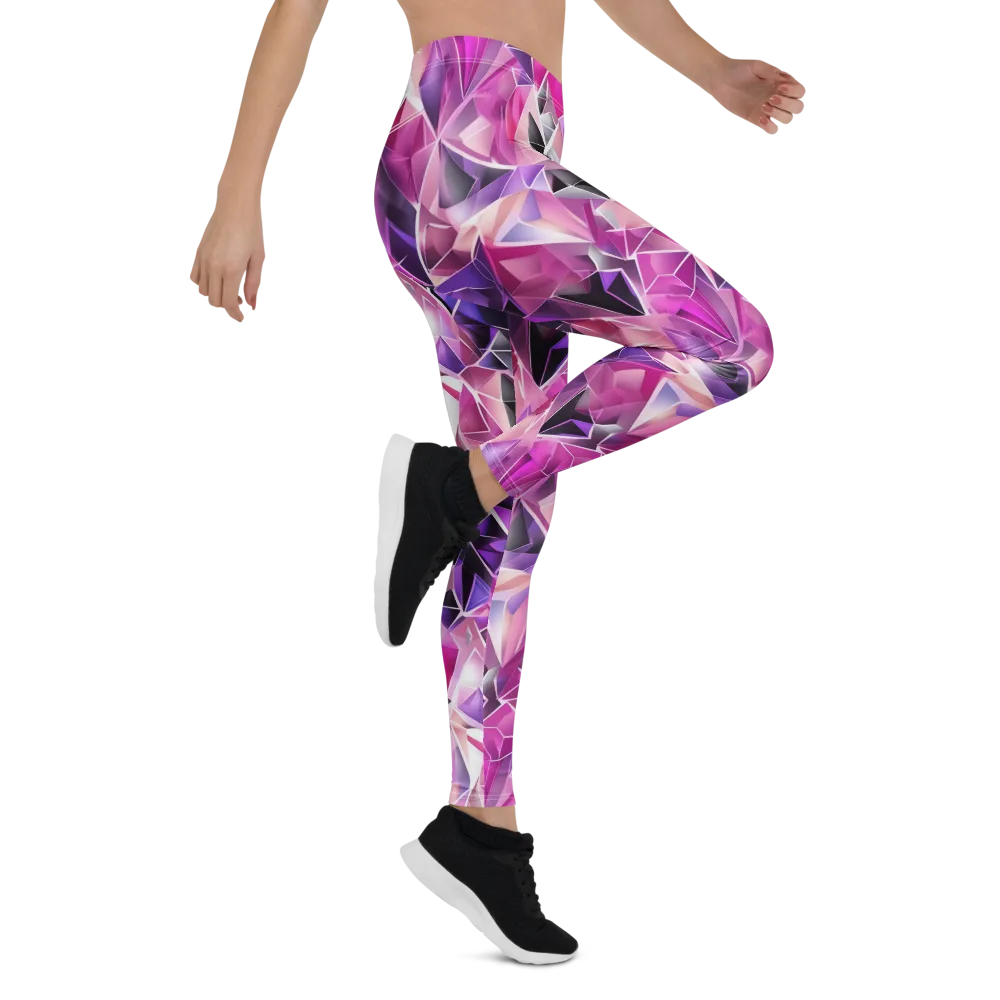 Amethyst Static on Leggings — Right