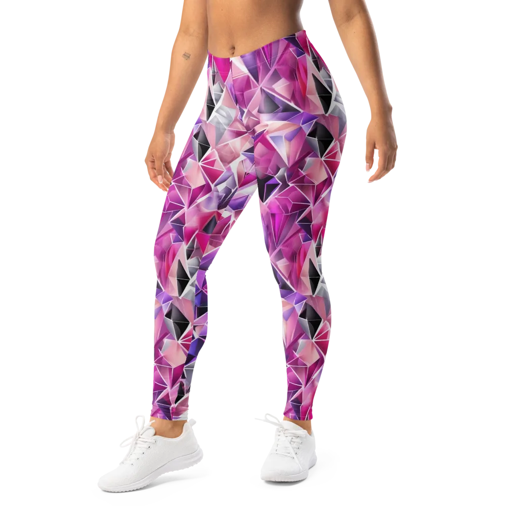 Amethyst Static on Leggings — Left Front