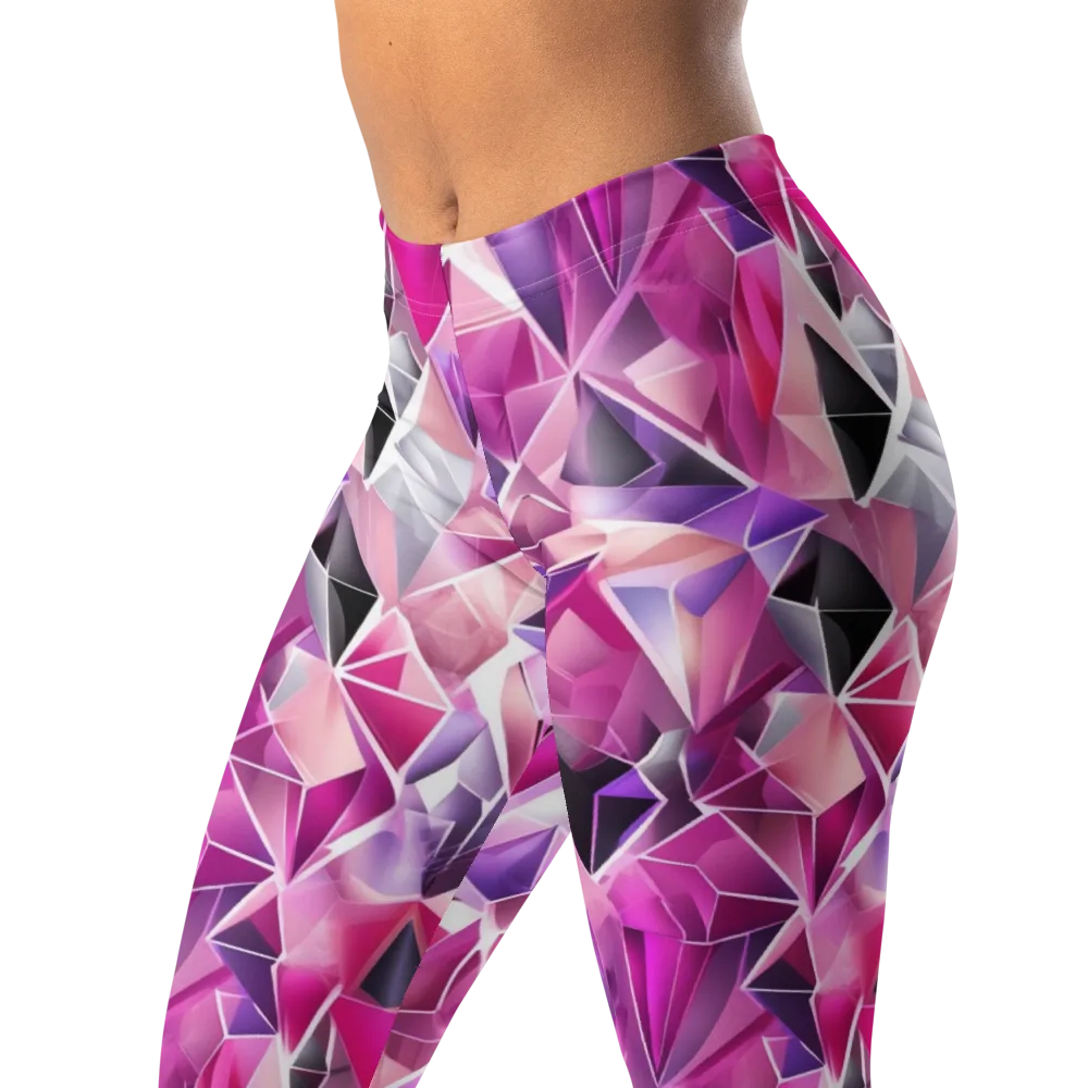 Amethyst Static on Leggings — Left Front