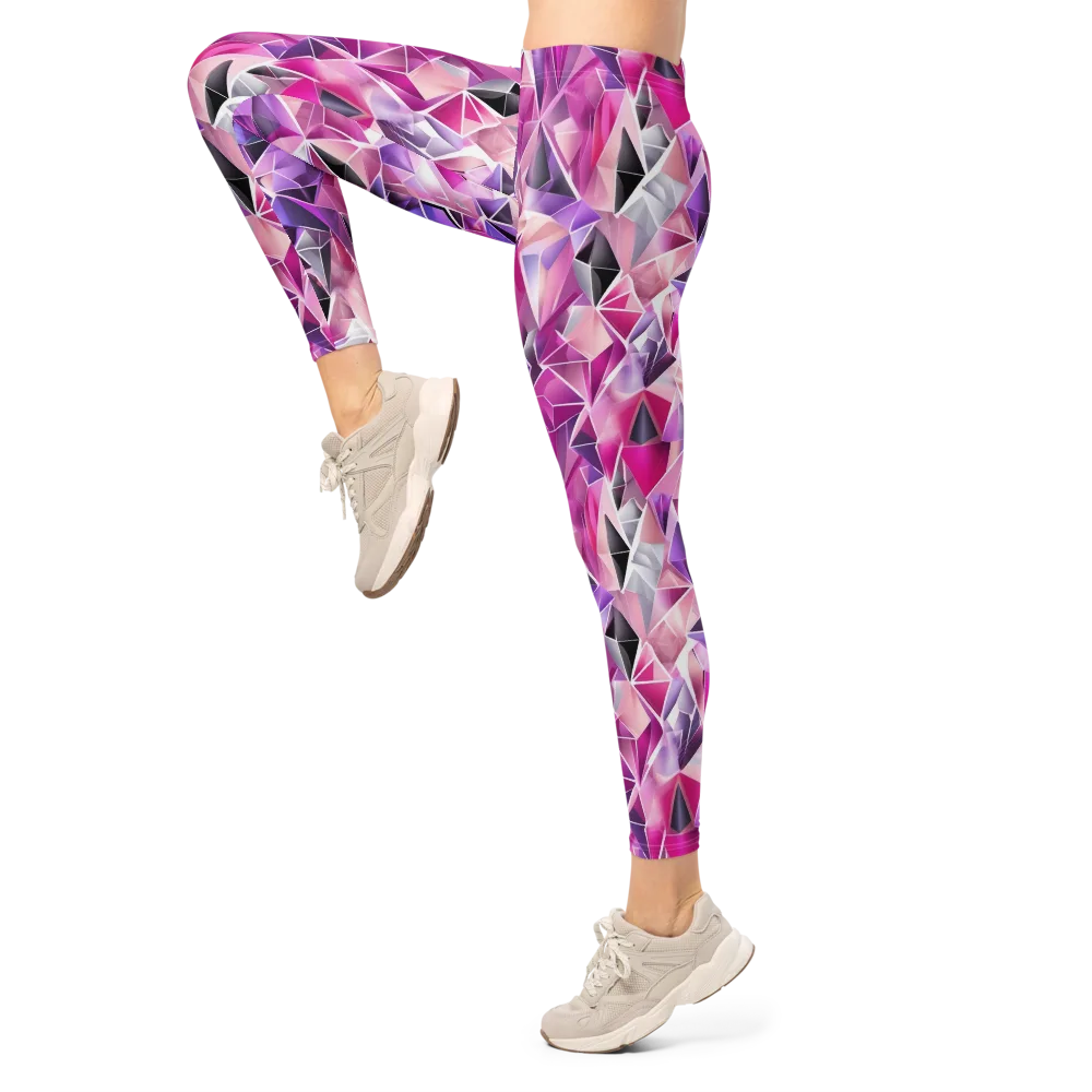Amethyst Static on Leggings — Left
