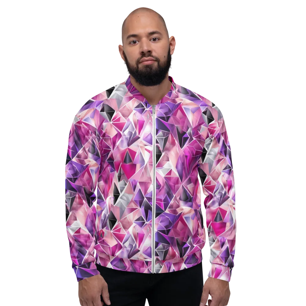 Amethyst Static on Bomber Jacket — Front