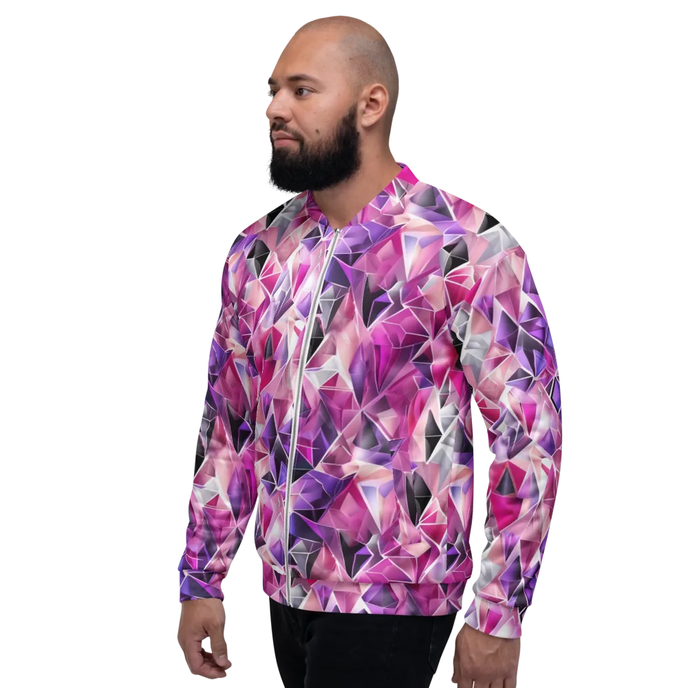 Amethyst Static on Bomber Jacket — Left