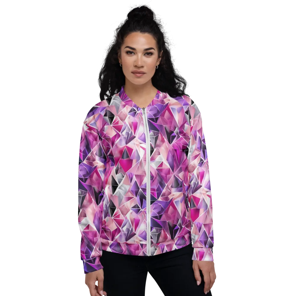 Amethyst Static on Bomber Jacket — Front