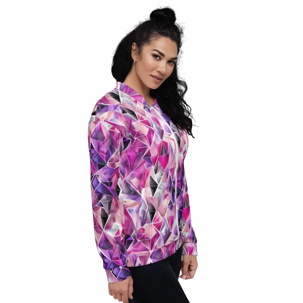 Amethyst Static on Bomber Jacket — Right