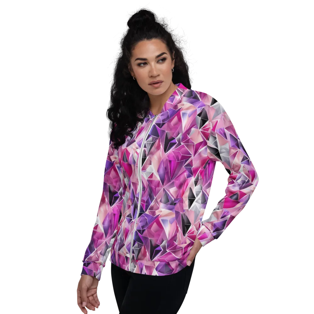Amethyst Static on Bomber Jacket — Left