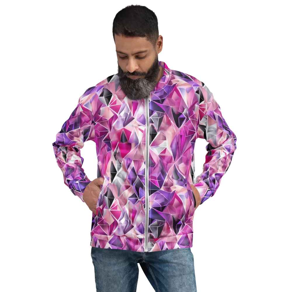 Amethyst Static on Bomber Jacket — Front