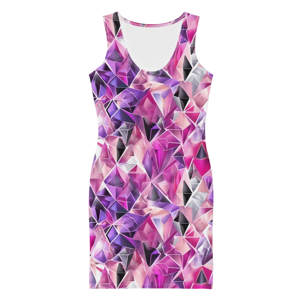 Amethyst Static on Bodycon Dress — Front